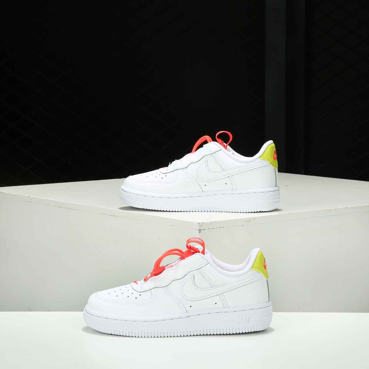 Nike/耐克正品板鞋童鞋春新款空军AF1魔术贴抽绳运动鞋CU5287-图2