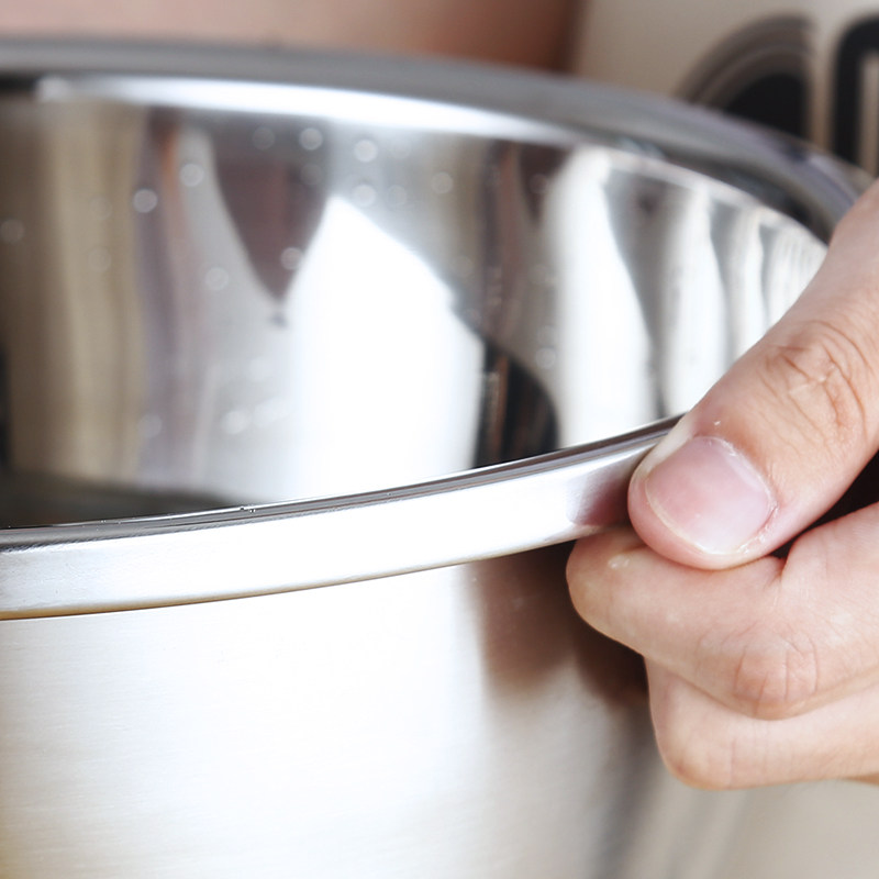 食品级304不锈钢盆圆形餐盆加深打蛋盆洗菜沥水篮厨房家用小盆子,淘宝优惠券,粉丝福利购,淘宝优惠卷