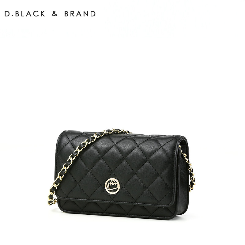 小香风菱格2020新款潮单肩ck斜挎包 黑眼袋袋箱包女士包袋