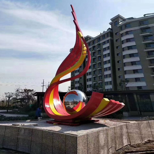 大型不锈钢抽象圆珠雕塑户外金属镂空简约广场小区景观装饰摆件 - 图0