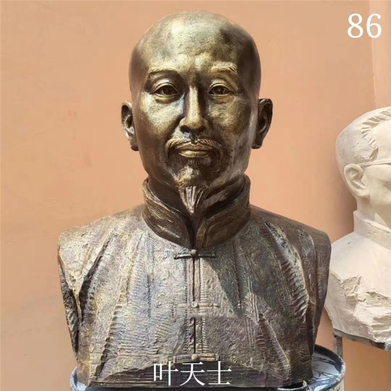 古代科学家玻璃钢胸像十大名医中医人物仿铜雕塑名人铜像头像定制-图1