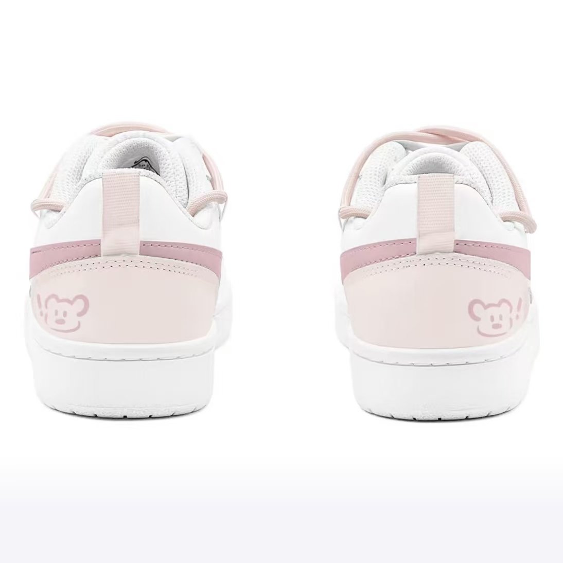 【定制球鞋】Nike Court Borough 2  少女心 可爱减龄  GS 粉白色,淘宝优惠券,粉丝福利购,淘宝优惠卷