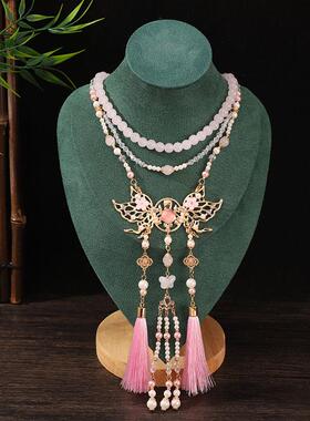 新中式璎珞背云流苏项链