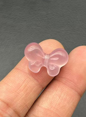 玛瑙玉髓蝴蝶结吊坠挂件