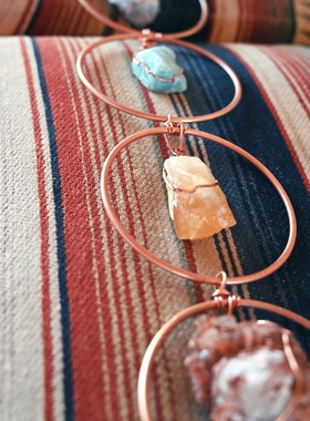 跨境爆款Raw Crysta Gemstone Wall Decor原水晶墙饰饰品