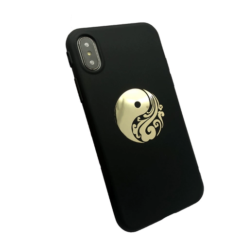 Металлическая наклейка, браслет с одной бусиной, креативный аксессуар, мобильный телефон, декор, китайский стиль, на удачу