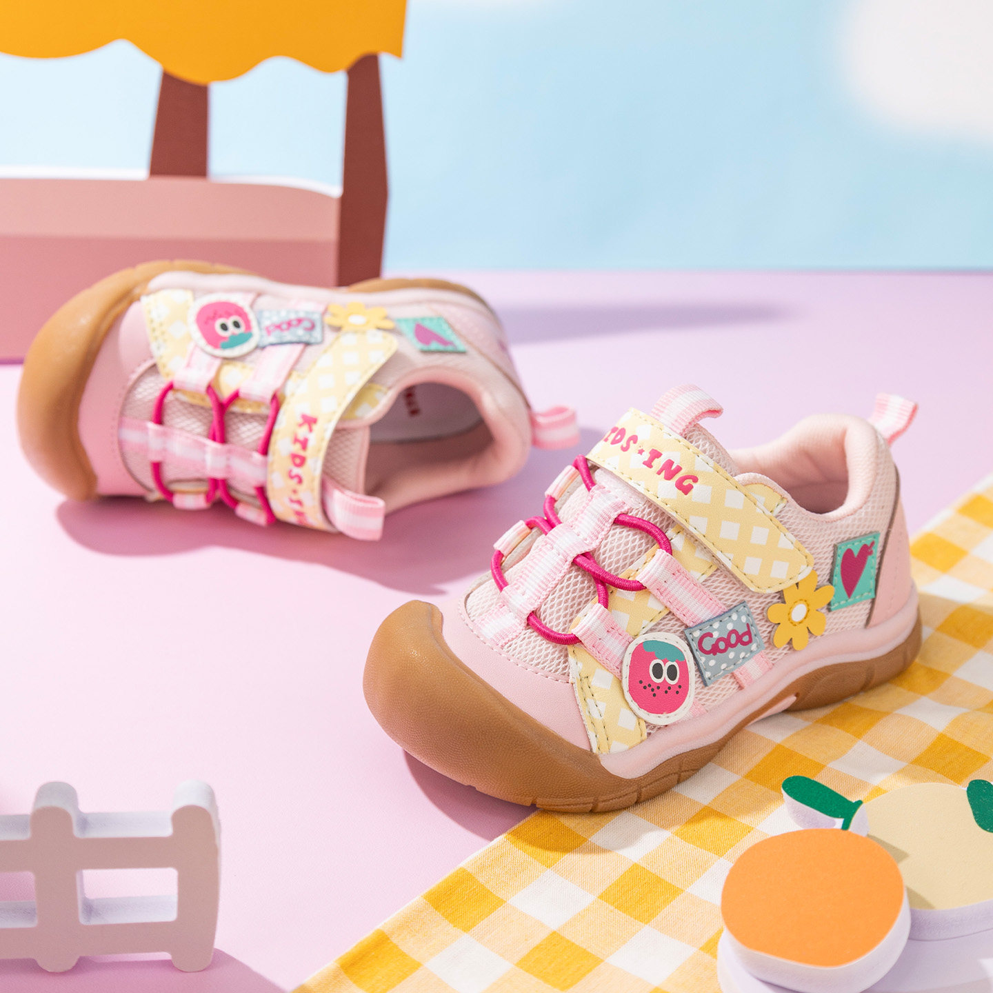 kidsing可迪星女宝宝运动鞋2026春季新款小童儿童软底幼儿园童鞋,淘宝优惠券,粉丝福利购,淘宝优惠卷