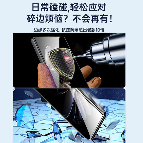 卡睿适用小米mixfold3钢化膜mix fold4手机膜防窥mixflod2折叠屏新款外屏fold1边框foid内屏mixfold屏幕贴膜 - 图2