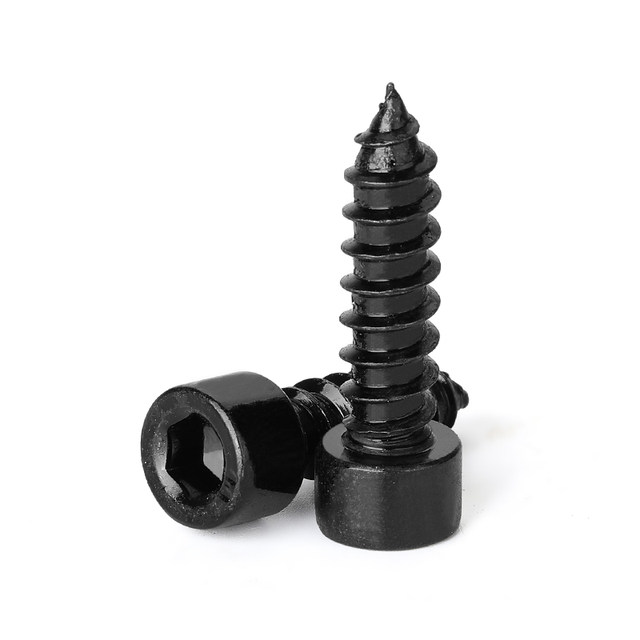 Grade 8.8 black nickel-plated hexagonal self-tapping screw