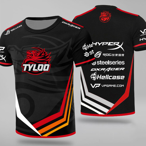 电竞服TYLOO天禄队服定制T恤印logo短袖篮球衣班服工服设计定制 - 图2