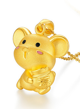 新款越南沙金银福袋q女diy吊坠