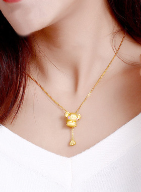 十二生肖卡通龙版镀越南黄金项链