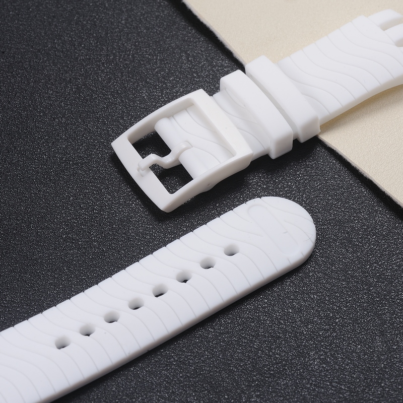 carty硅胶表带斯沃琪黑色宽胶表带 carty配件