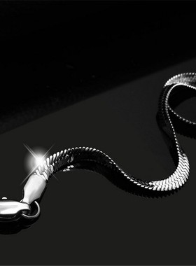 潮牌钛钢刀片链时尚男士项链