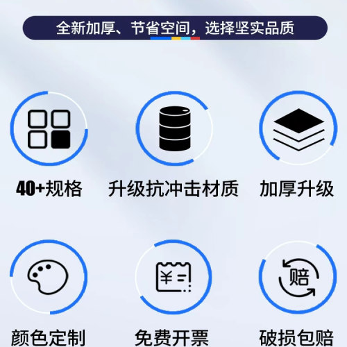 加厚零件盒周转箱塑料盒子长方形物料盒五金螺丝塑料盒工具收纳箱 - 图3