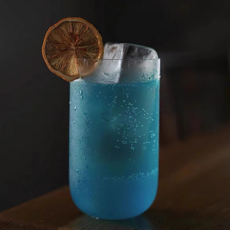 日式木村海波杯长饮杯柯林杯鸡尾酒杯调酒杯超薄斜身嗨棒杯饮品杯 - 图0