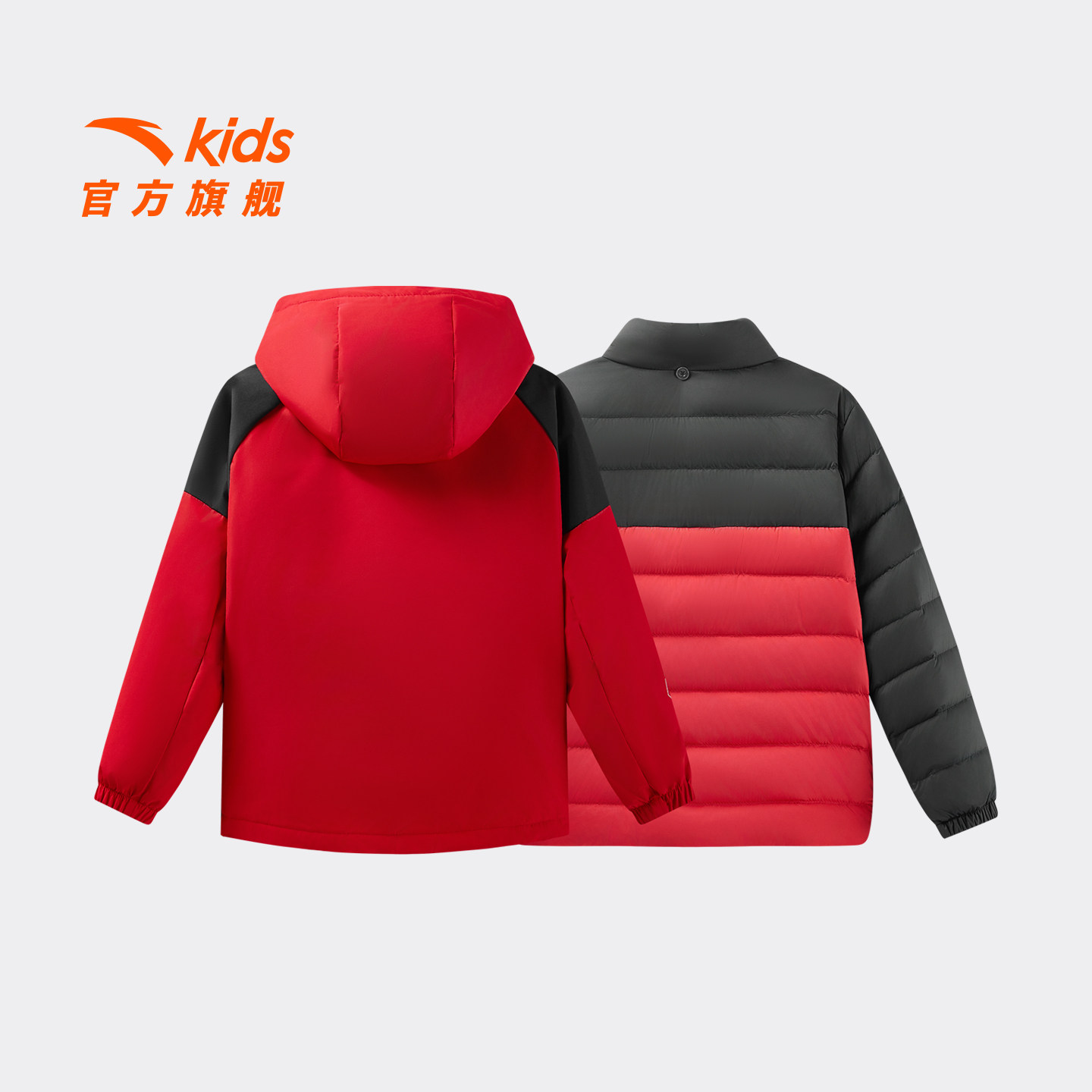 变形金刚联名安踏儿童羽绒两件套上衣2025冬款男小童保暖儿童外套,淘宝优惠券,粉丝福利购,淘宝优惠卷