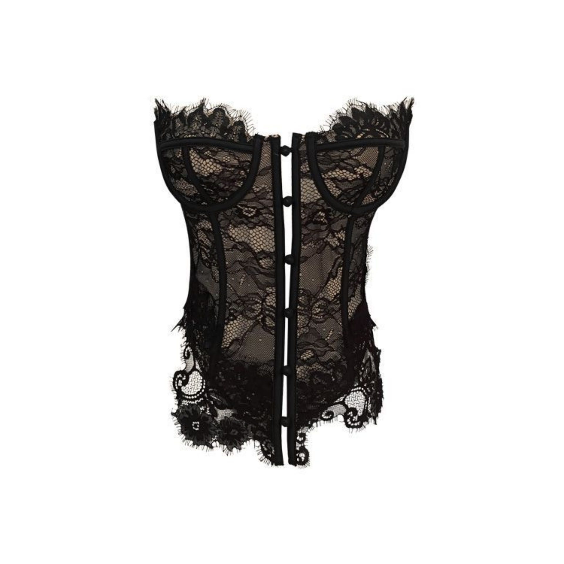 ins热卖款辣妹纯欲蕾丝花边曲线感女神低胸纽扣抹胸上衣,淘宝优惠券,粉丝福利购,淘宝优惠卷