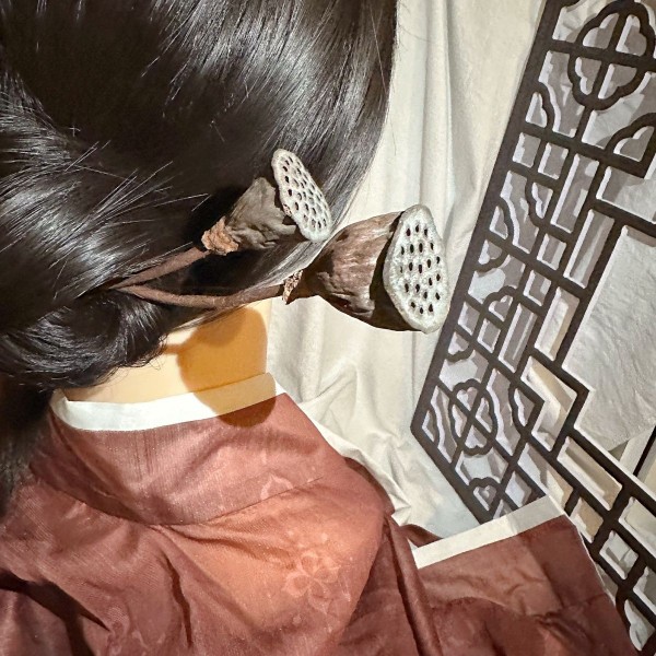 莲花楼同款李莲花头饰成毅同款莲蓬发簪 汉服古风古装佩饰头饰 - 图1