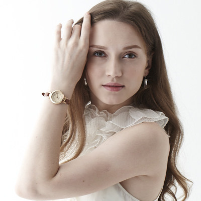 华轮时valence韩国时尚皮带石英表 华轮时国产腕表