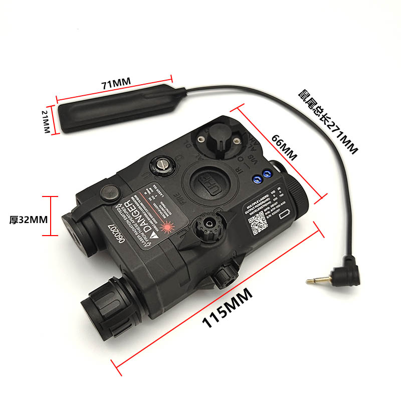 M300V/M600V手电增强版PEQ15红绿镭射IR补光爆闪双控长亮鼠尾套装-图1