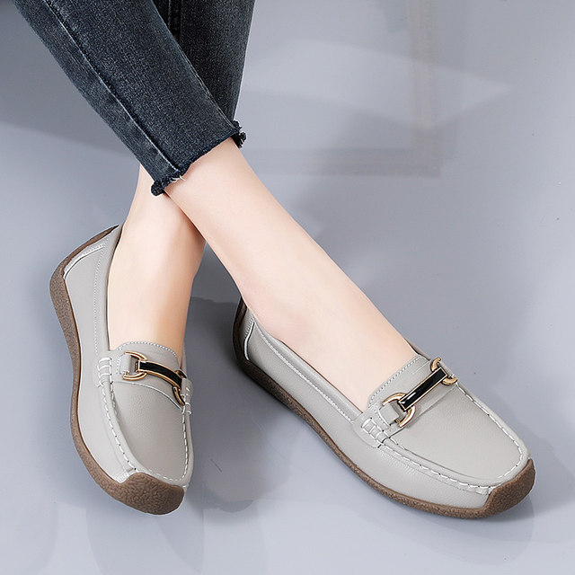 Maternity shoes, one-legged leather shoes with tendon soles