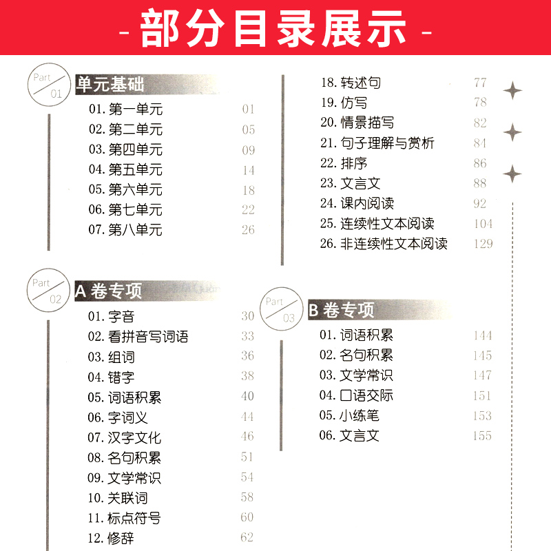 2024年调考生专用云思路调考A+B五年级下册语文人教部编版小学调考a十b五年级下册专题分类集训同步训练优等生题库A卷专项训练B卷-图1