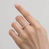 990 solid silver ring women's love index finger ring