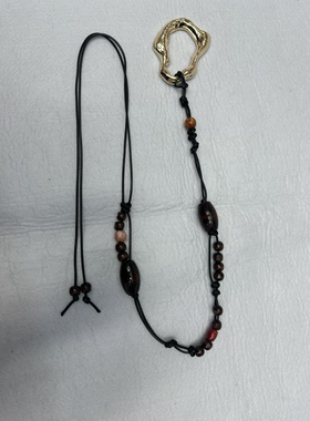 皮绳手工编织材料包高级腰带配饰女细波西米亚民族腰链配裙子腰绳