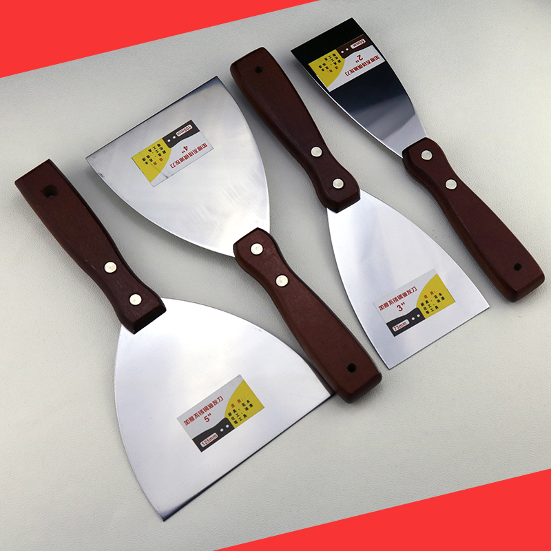 赋素加厚油灰刀 不锈钢 铲刀 清洁 腻子刀 批刀 抹泥刀 刮刀 - 图3