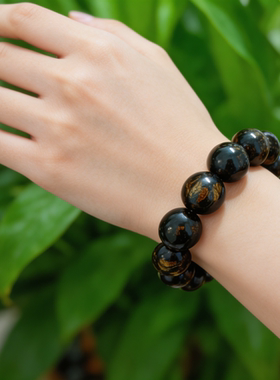 天然乌海柳手串黑珊瑚海铁树手链