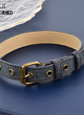 皮带皮带扣式男女项圈颈带