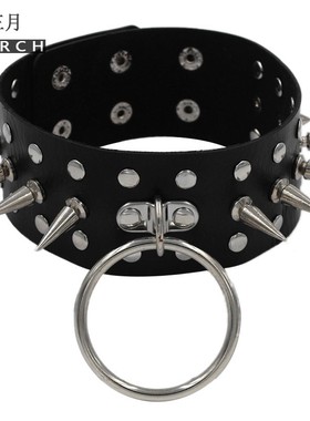 克项圈男m牵引绳哥特配饰