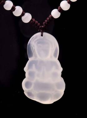 玛瑙玉髓观音吊坠