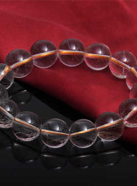 梦克拉钛晶金发晶手链水晶手链 荣耀 晶体通透女款