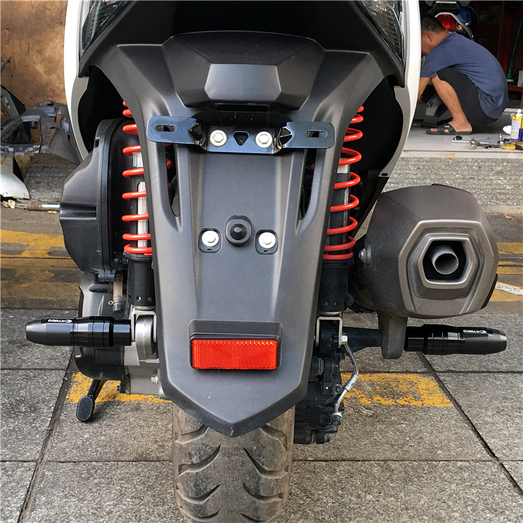 适用光阳赛艇CT250/300/ST250/S350/S400改装排气管防摔棒保护杆-图2