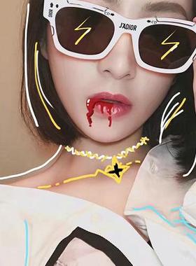 墨镜周扬青江疏影左岸潇太阳眼镜