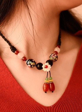 新中式项链手工编织可调节