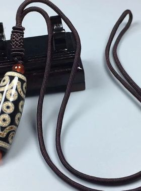 民族风西藏玛瑙水晶风化亮面21眼回纹天珠散珠项链男女情侣吊坠