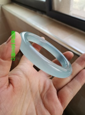 翡翠冰种手镯圆条水沫玉新款包邮