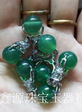 天然绿玉髓转运珠吊坠时尚挂件