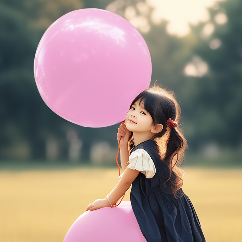 超大红色气球六一儿童节场景布置加厚周岁生日教室户外草地拍照