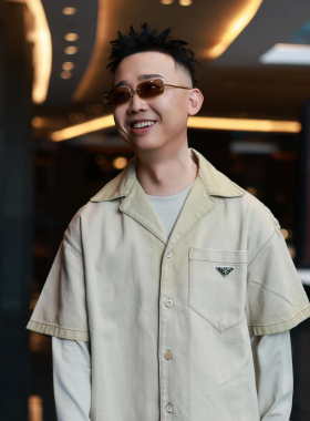 歌手gai同款墨镜无框太阳镜时尚切边太阳眼镜欧美辣妹防晒女