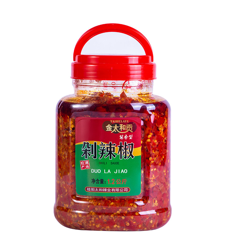 金太和贡剁辣椒1.2KG剁辣椒大瓶辣酱油辣椒调料商用湖南郴州特产