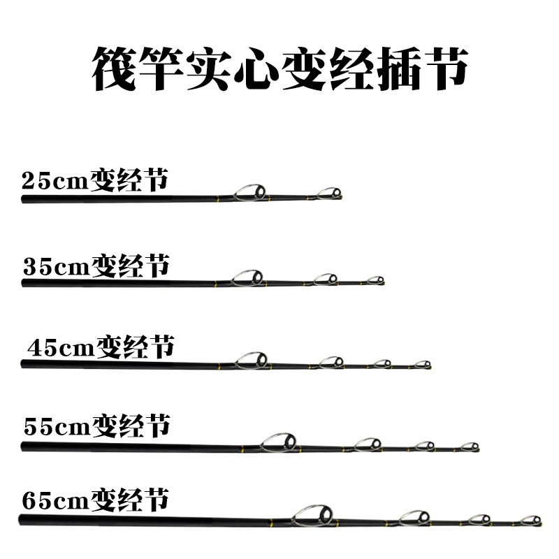 船钓筏竿变径插节阀杆配节实心筏杆桥钓-图0