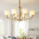 American light luxury simple living room chandelier
