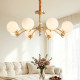 New magic bean living room chandelier French light luxury cream style
