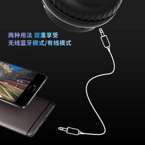 GORSUN/歌尚 GS-E92蓝牙耳机双边立体声重低音无线可折叠音乐耳机