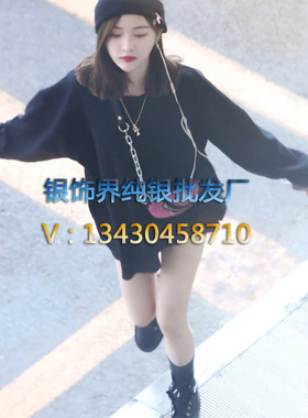 925纯银镀金十字架日韩风锁骨链