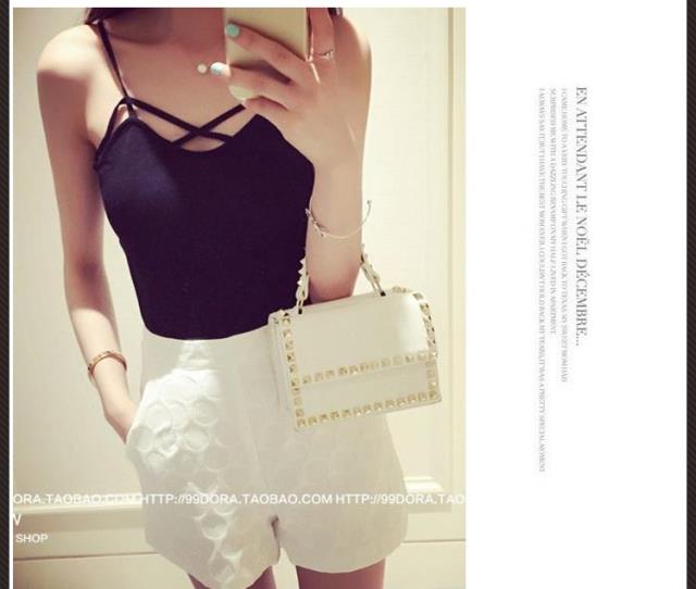 吊带背心女大码胖mm莫代尔短款性感交叉打底衫女夏外穿内搭吊带衫 - 图0